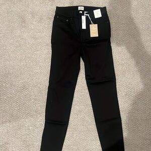 Brand New J Crew toothpick black skinny jeans size 28